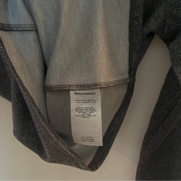 Reformation Bailey sparkly mock neck - Picture 5 of 5